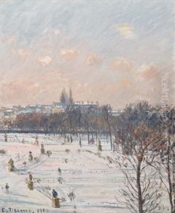Le Jardin Des Tuileries, Effet De Neige
