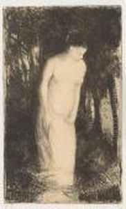 Baigneuse Pres D'un Bois