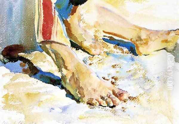 Feet of an Arab, Tiberias - view 1