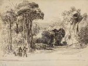 Paysage Avec Deux Personnages