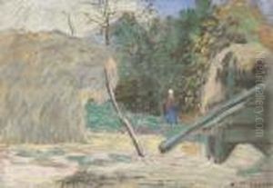Paysage Avec Batteuse A Montfoucault