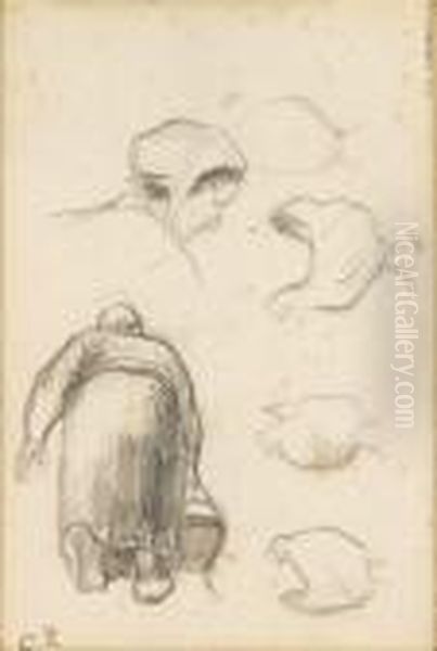 Woman Carrying Water - view 1