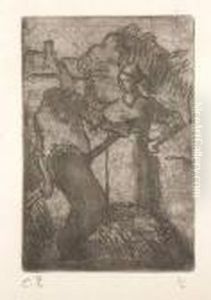 Couple De Paysans by Camille Pissarro