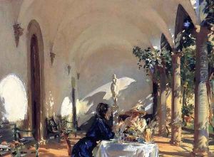 Breakfast in the Loggia by John Singer Sargent