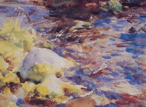 Reflections Rocks and Water by John Singer Sargent