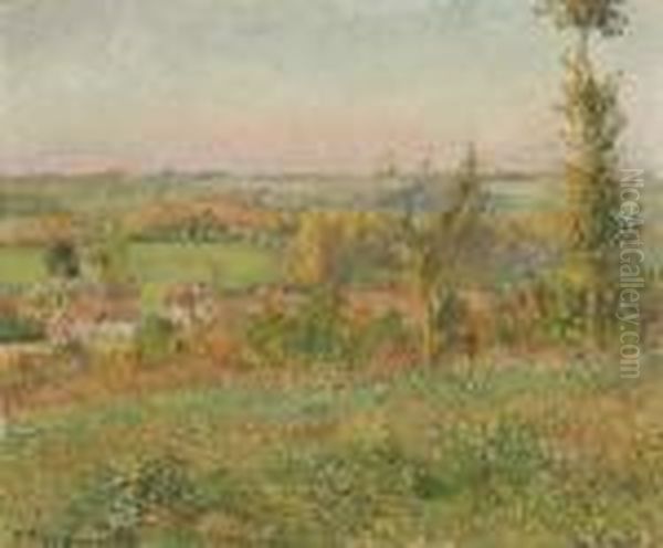 Les Coteaux De Thierceville Vus De La Cavee, Environs D'eragny - view 1