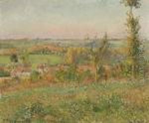 Les Coteaux De Thierceville Vus De La Cavee, Environs D'eragny
