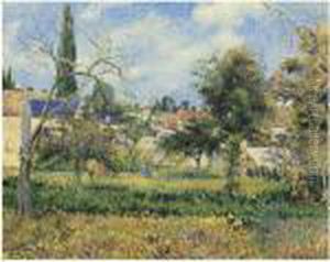 Le Jardin De Maubuisson, Pontoise by Camille Pissarro
