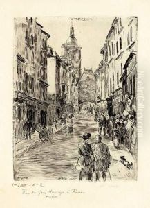Rue Du Gros Horloge A Rouen