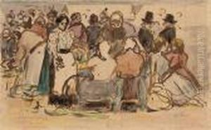 La Marche by Camille Pissarro