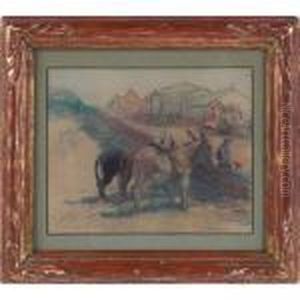 Market Scene by Camille Pissarro