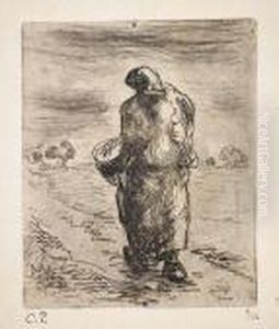 Paysanne Marchant by Camille Pissarro