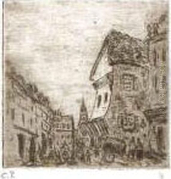 < Vieille Rue A Rouen, Rue Malpalu >, 1883. - view 1