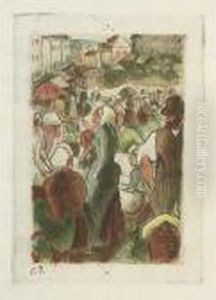 Marche De Gisors by Camille Pissarro