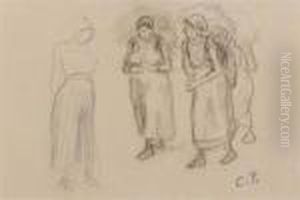 Peasant Women. by Camille Pissarro