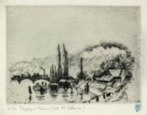 Paysage A Rouen, Cote Sainte-catherine by Camille Pissarro