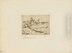 Paysage Avec Berger Et Moutons, Osny. 1883 by Camille Pissarro