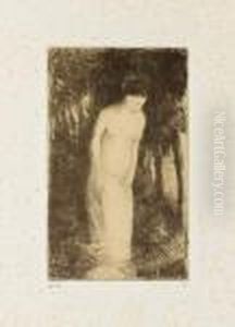 Baigneuse Pres D'un Bois