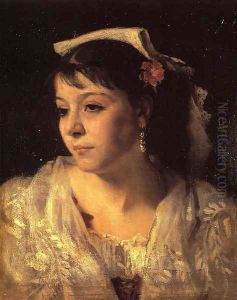 Head of an Italian Woman by John Singer Sargent