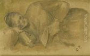 Etude De Rachel, Mere De L'artiste, Entendue Sur Un Lit Etude De Rachel, Mere De L'artiste, Entendue Sur Un Lit