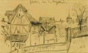 Giverny, Rue Des Arguillieres by Camille Pissarro