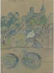 St. Vorle, Chatillon Sur Seine by Camille Pissarro