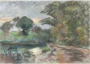 Etang De Montfoucault by Camille Pissarro