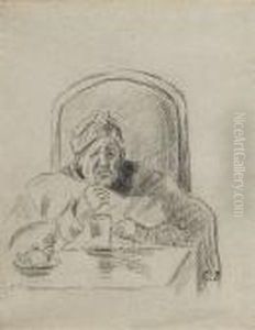 Portrait Of The Artist's Mother (recto) Botanical Studies (verso) Portrait Of The Artist's Mother (recto) Botanical Studies (verso)