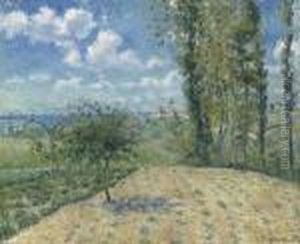 Vue Sur La Nouvelle Prison De Pontoise, Printemps by Camille Pissarro
