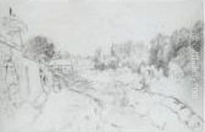 Route De Village by Camille Pissarro