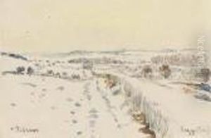 Eragny Sous La Neige by Camille Pissarro