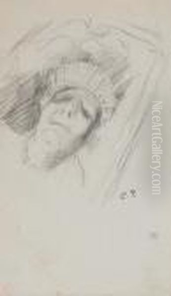Madame Pissarro Mere Sur Son Lit De Mort - view 1