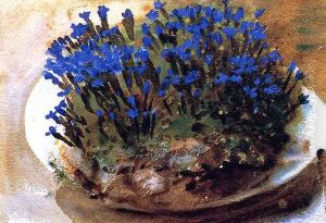 Blue Gentians by John Singer Sargent