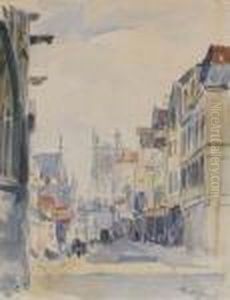 Vue D'une Rue A Troyes