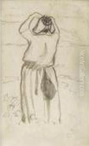 Paysanne De Dos by Camille Pissarro
