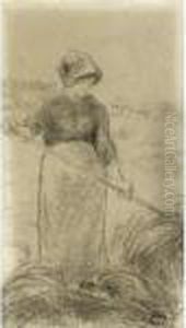 La Fenaison by Camille Pissarro