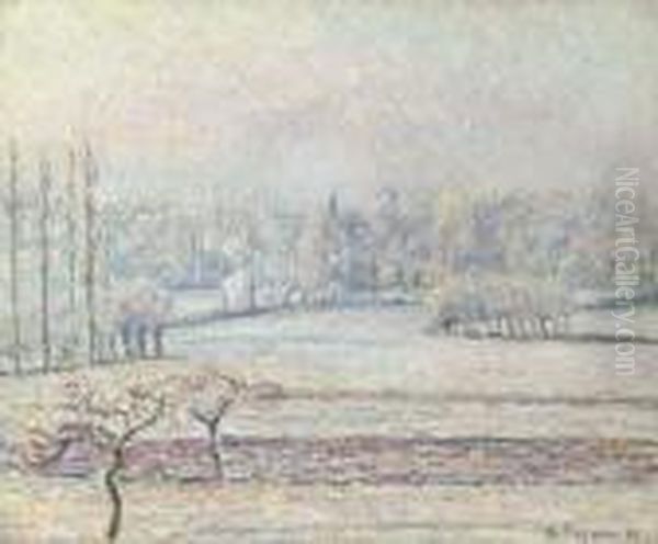 Vue De Bazincourt, Givre, Matin - view 1
