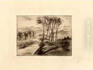 Paysage A Osny (delteil 70) by Camille Pissarro