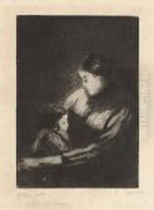 Mere Et Enfant by Camille Pissarro