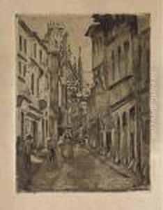 Rue Damiette by Camille Pissarro
