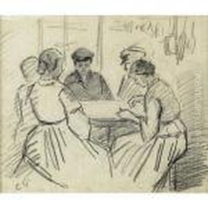 Scene D'interieur by Camille Pissarro