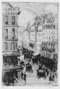 Rue St. Lazare by Camille Pissarro
