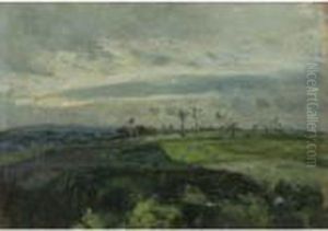 Paysage Vallonne En Hiver by Camille Pissarro