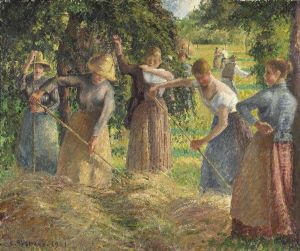 Fenaison A Eragny by Camille Pissarro
