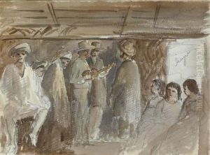 An Assembly In San Jose by Camille Pissarro