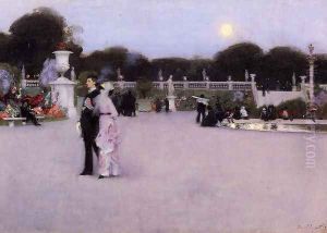 In The Luxembourg Gardens by John Singer Sargent