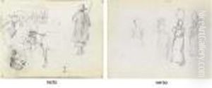 A Man Seen From Behind by Camille Pissarro