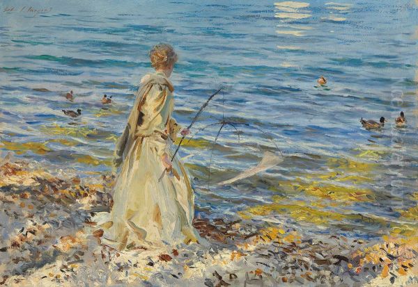 Girl Fishing - view 1