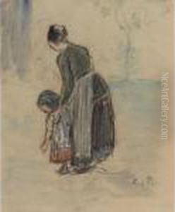 Paysanne Et Enfant Paysanne Et Enfant