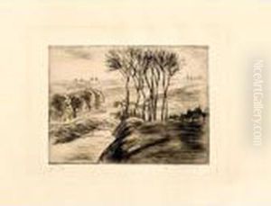 Paysage A Osny by Camille Pissarro